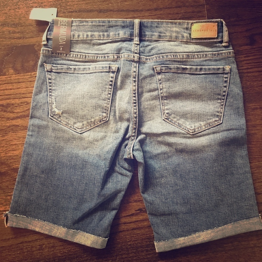 Aeropostale NWT Bermuda jean shorts - Picture 4 of 4